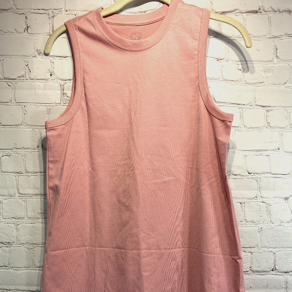 NWOT Ivory Ella Woman's Pink Sleeveless top Paisley Elephant sz XS